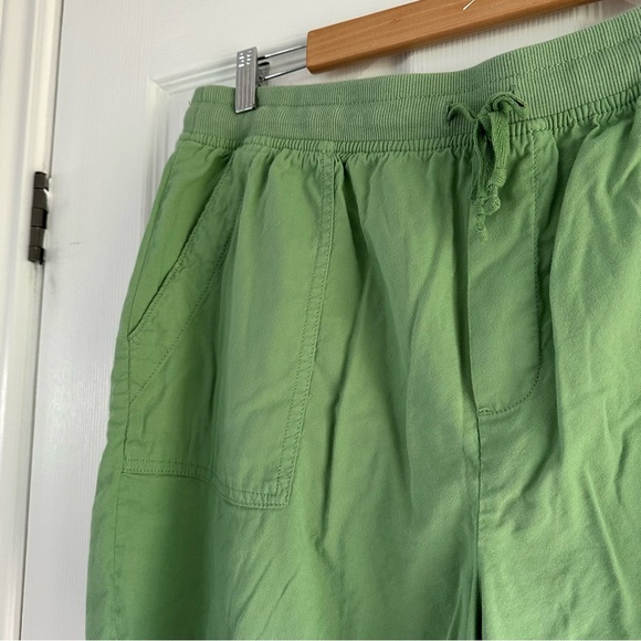 Free add on! NWOT Joe Fresh Twill Shorts in Dark Lime Green, size L - Picture 7 of 12